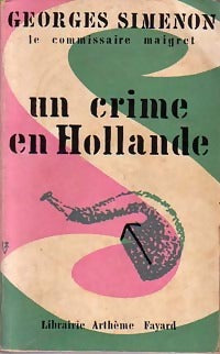 Livrenpoche : Un crime en Hollande - Georges Simenon - Livre
