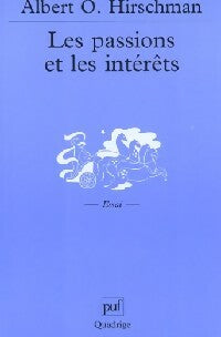 Livrenpoche : Les passions et les intérêts - Albert Hirschman - Livre