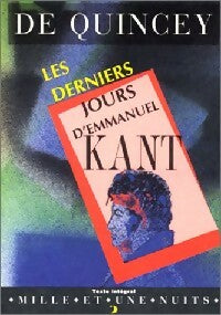 Livrenpoche : Les derniers jours d'Emmanuel Kant - Thomas De Quincey - Livre