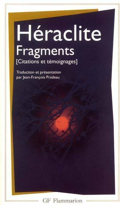Fragments - Héraclite - Livre