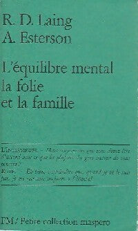 Livrenpoche : L'équilibre mental, la folie et la famille - A. Esterson - Livre