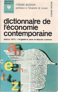 Livrenpoche : Dictionnaire de l'économie contemporaine - Fernand Baudhuin - Livre