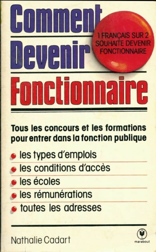Livrenpoche : Comment devenir fonctionnaire - Cadart-N - Livre