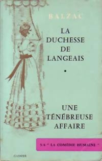 Livrenpoche : La duchesse de Langeais / Une ténébreuse affaire - Honoré De Balzac - Livre