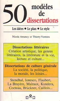Livrenpoche : 50 modèles de dissertations - Thierry Ventura, Nicole Armancy - Livre