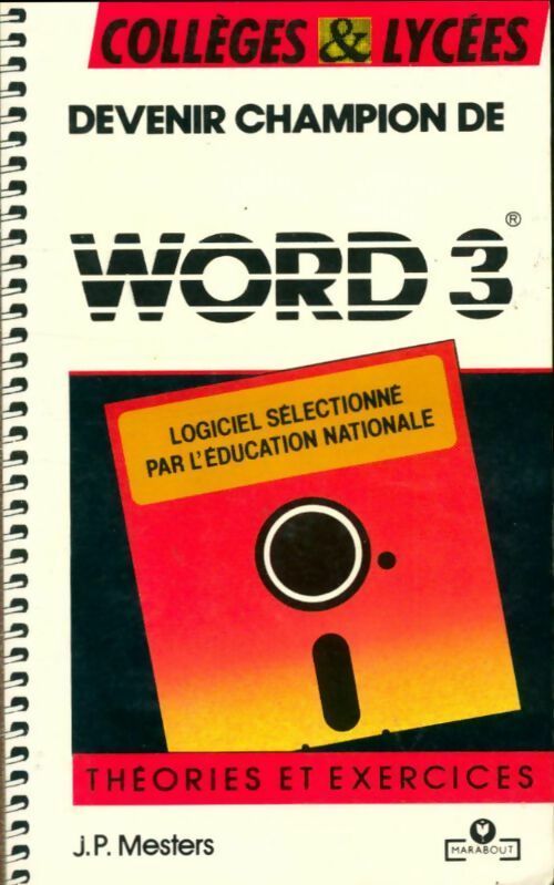 Livrenpoche : Devenir champion de Word 3 sur PC - Jean-Pierre Mesters - Livre
