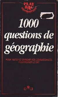 Livrenpoche : 1000 questions de géographie - Bac Play - Livre