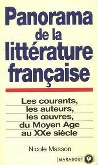 Livrenpoche : Panorama de la littérature française - Nicole Masson - Livre