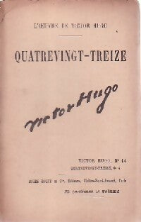 Livrenpoche : Quatre-vingt-treize Tome IV - Victor Hugo - Livre