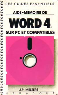 Aide-mémoire de Word 4 sur PC et compatibles - Jean-Paul Mesters -  Service (2ème série) - Livre