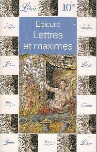 Livrenpoche : Lettres et maximes - Epicure - Livre