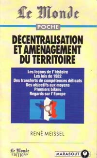 Livrenpoche : Décentralisation et aménagement du territoire - René Meissel - Livre