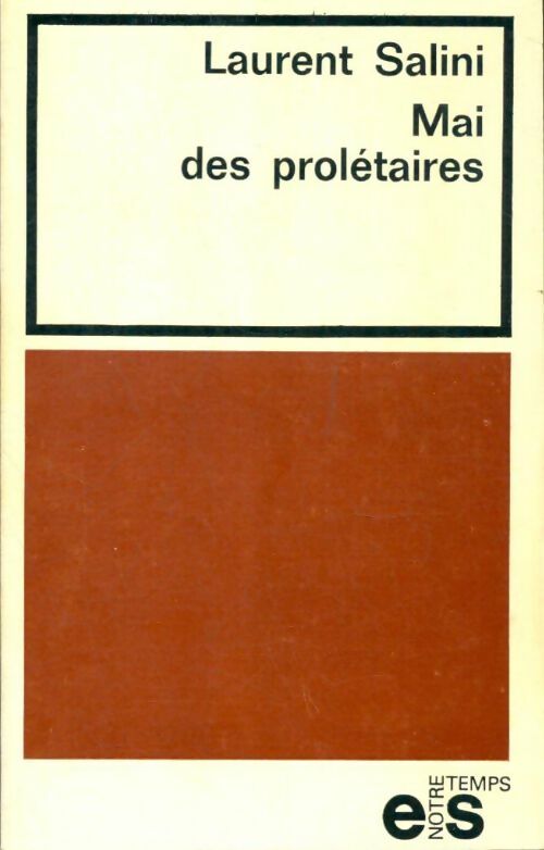 Livrenpoche : Mai des prolétaires - Laurent Salini - Livre