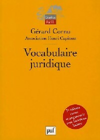 Livrenpoche : Vocabulaire juridique - Gérard Cornu - Livre