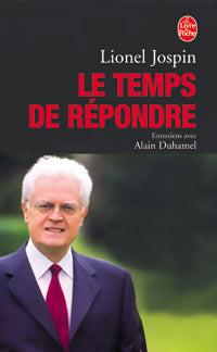 Livrenpoche : Le temps de répondre - Lionel Jospin - Livre