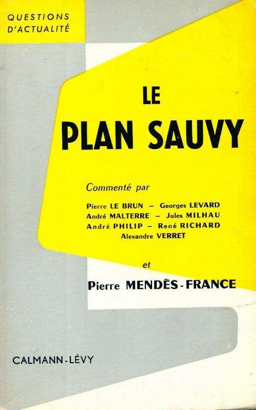 Livrenpoche : Le plan Sauvy - Alfred Sauvy - Livre