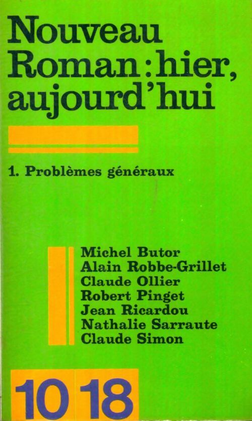 Livrenpoche : Nouveau roman : Hier, aujourd'hui Tome I - Collectif - Livre