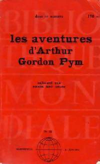 Aventures d'Arthur Gordon Pym - Edgar Allan Poe -  Bibliothèque Mondiale - Livre