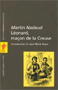 Léonard, maçon de la Creuse - Martin Nadaud - Livre
