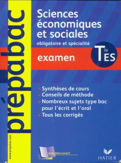 Sciences économiques et sociales, Terminales ES : Les bases - Pascale Berger-Longuet -  Prép@bac - Livre