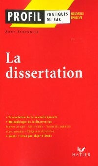 Livrenpoche : La dissertation - Aude Lemeunier - Livre