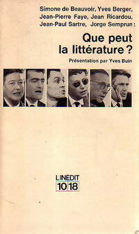 Livrenpoche : Que peut la littérature ? - Collectif - Livre