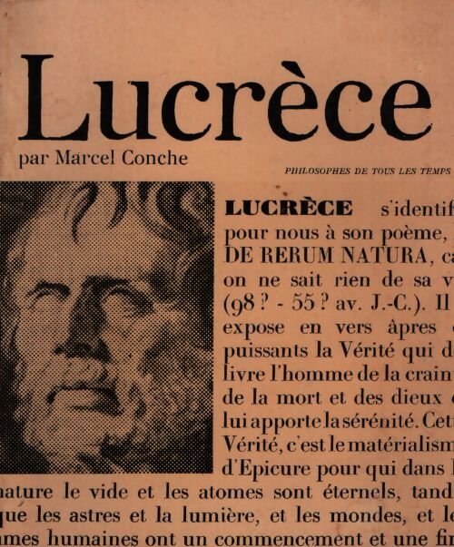Lucrèce - Marcel Conche - Livre