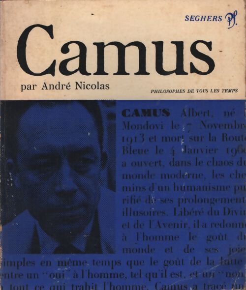 Albert Camus - André Nicolas - Livre