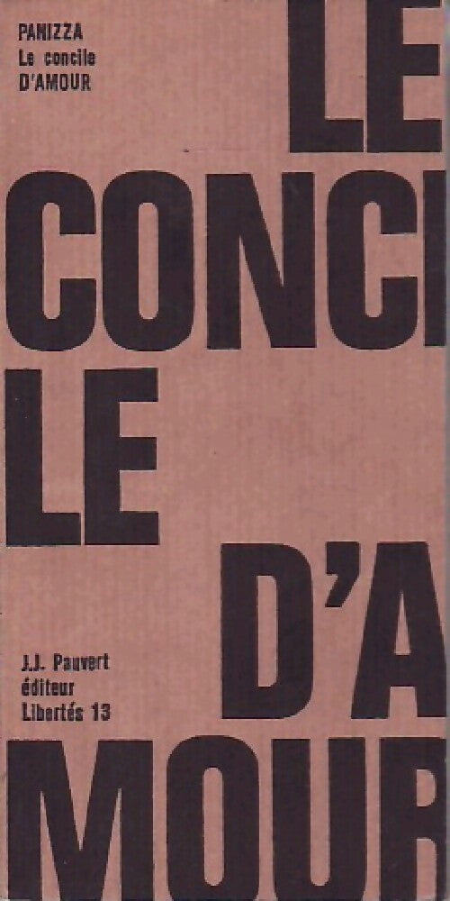 Livrenpoche : Le concile d'amour - Oskar Panizza - Livre