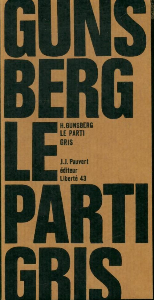 Livrenpoche : Le parti-gris - Gunsberg - Livre