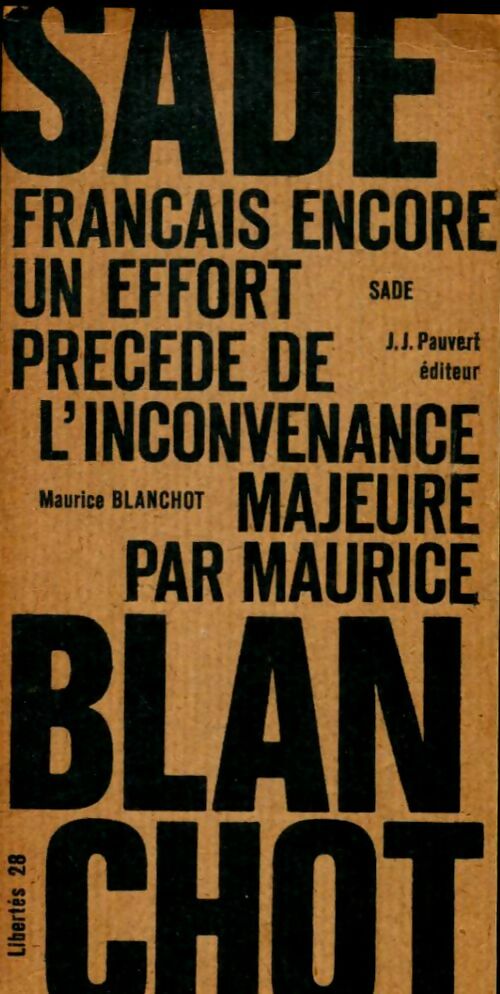 Livrenpoche : Français, encore un effort si vous voulez être républicains - D.A.F. Marquis De Sade - Livre
