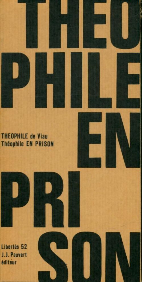 Livrenpoche : Théophile en prison - Théophile De Viau - Livre