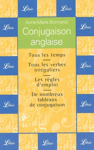 Livrenpoche : Conjugaison anglaise - Anne-Marie Bonnerot - Livre