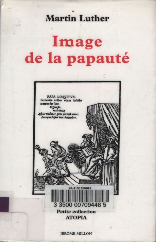 Image de la papauté - Martin Luther - Livre