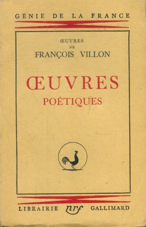 Livrenpoche : Oeuvres poétiques - François Villon - Livre