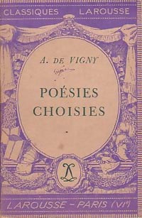 Livrenpoche : Poésies choisies - Alfred De Vigny - Livre