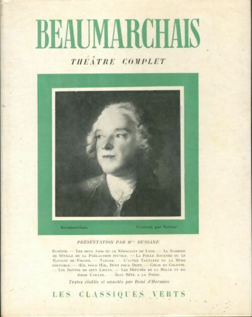 Livrenpoche : Théâtre complet - Beaumarchais - Livre