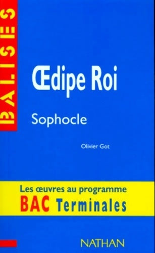 Oedipe roi - Sophocle -  Balises - Livre