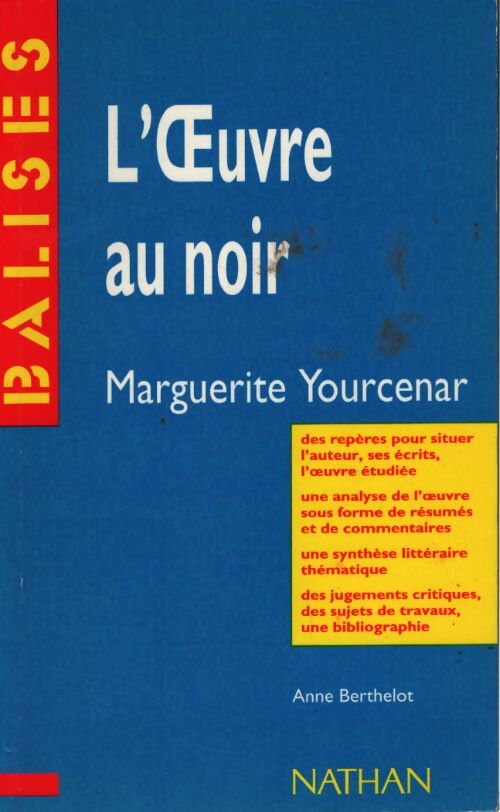 L'oeuvre au noir - Marguerite Yourcenar - Livre