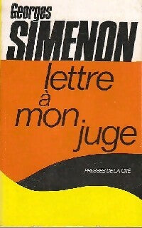 Lettre à mon juge - Georges Simenon - Livre