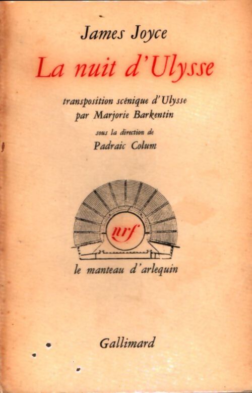 Livrenpoche : La nuit d'Ulysse - James Joyce - Livre