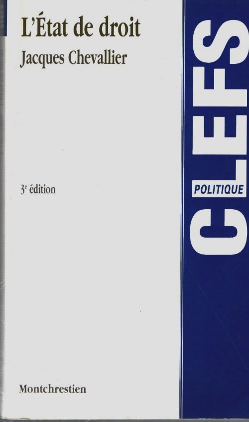 Livrenpoche : L'état de droit - J. Chevallier - Livre