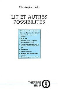 Livrenpoche : Lit et autres possibilités - Christophe Botti - Livre