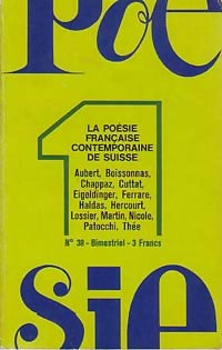 La poésie française contemporaine de Suisse - Collectif - Livre