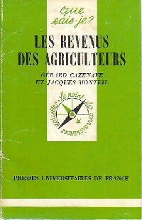 Livrenpoche : Les revenus des agriculteurs - G. Cazenave, Jacques Monteil - Livre