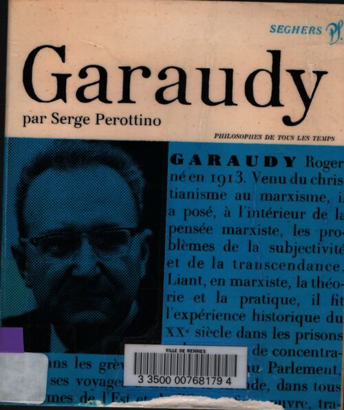 Garaudy - Serge Perottino - Livre