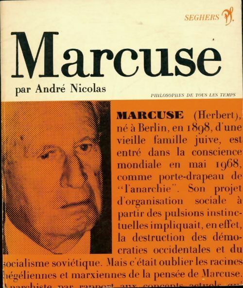 Livrenpoche : Marcuse - André Nicolas - Livre