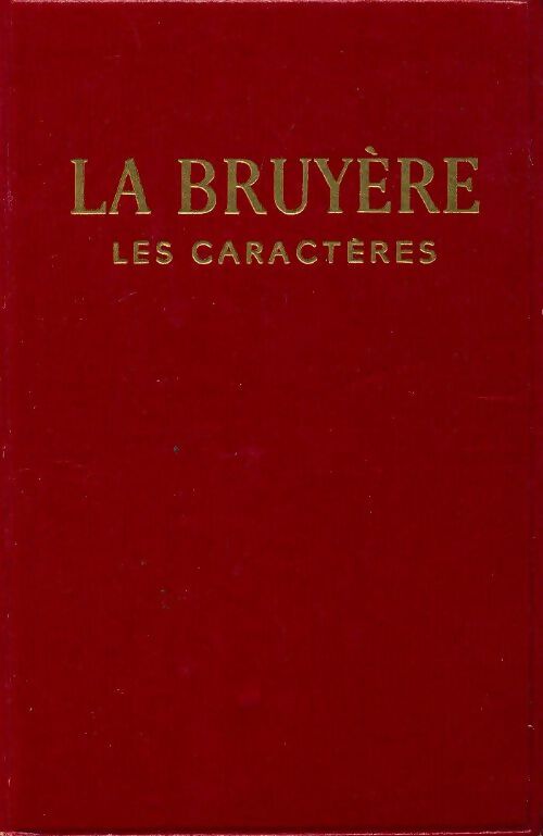 Livrenpoche : Les caractères - Jean De la Bruyère - Livre