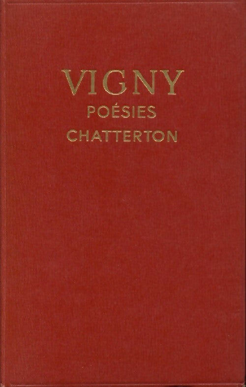 Livrenpoche : Poésies / Chatterton - Alfred De Vigny - Livre