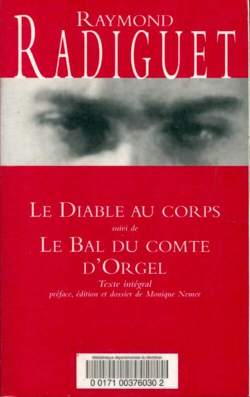 Le diable au corps / Le bal du comte d'Orgel - Radiguet Raymond -  Les Cahiers Rouges - Livre